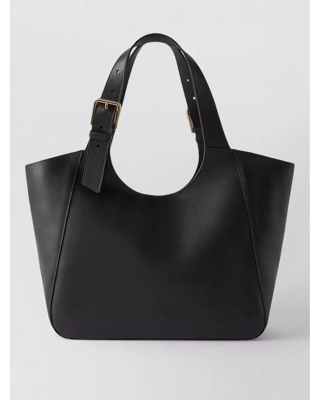 Furla Black Leather Tote Bag