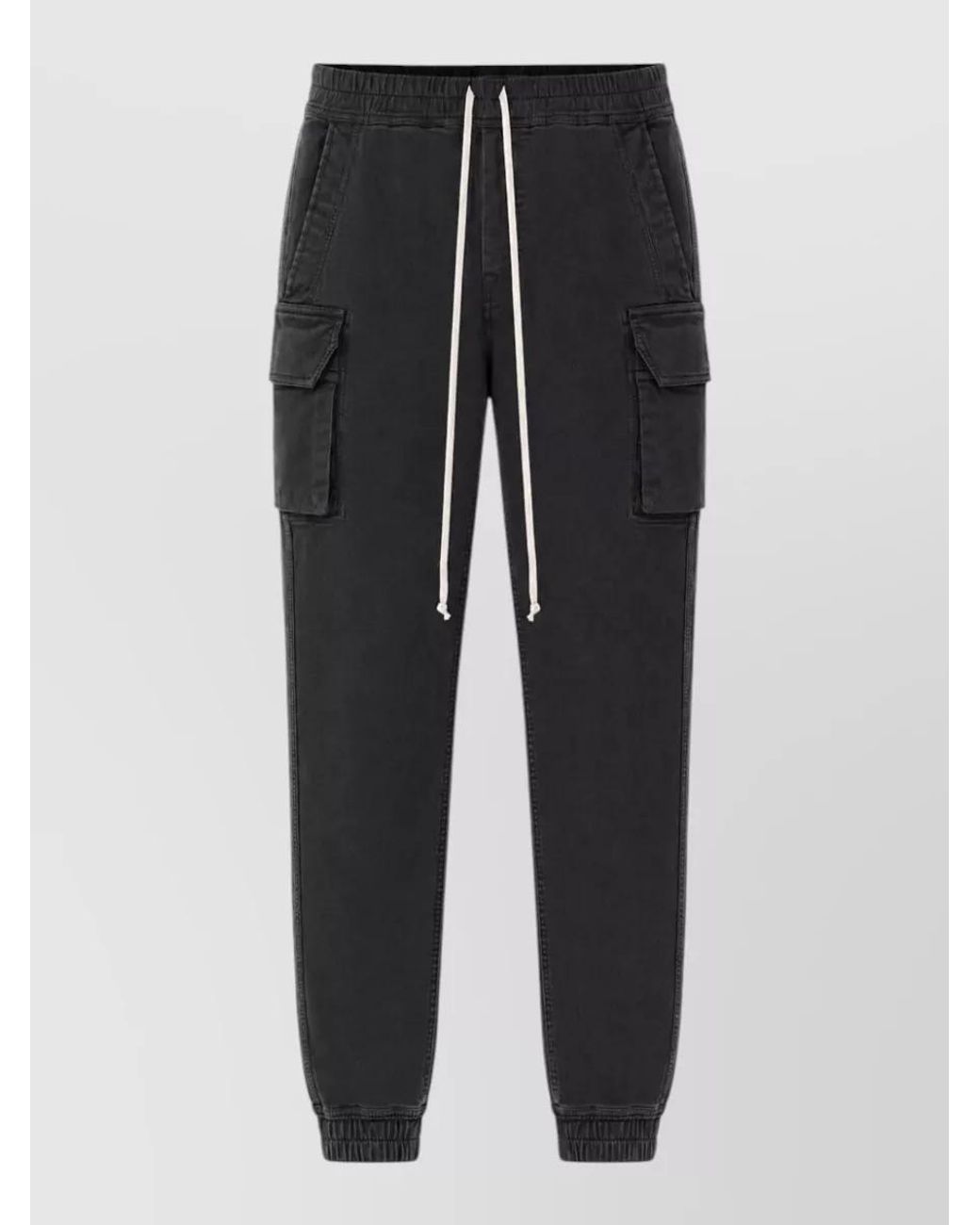 Rick Owens Black Denim Cargo Jeans for men