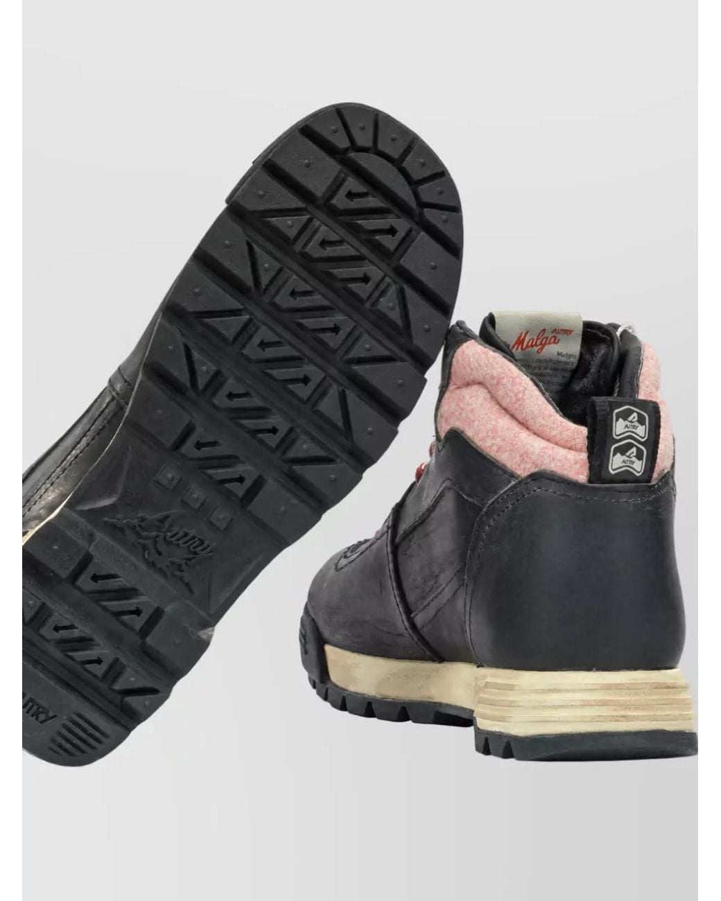 Autry Multicolor Leather Combat Boots
