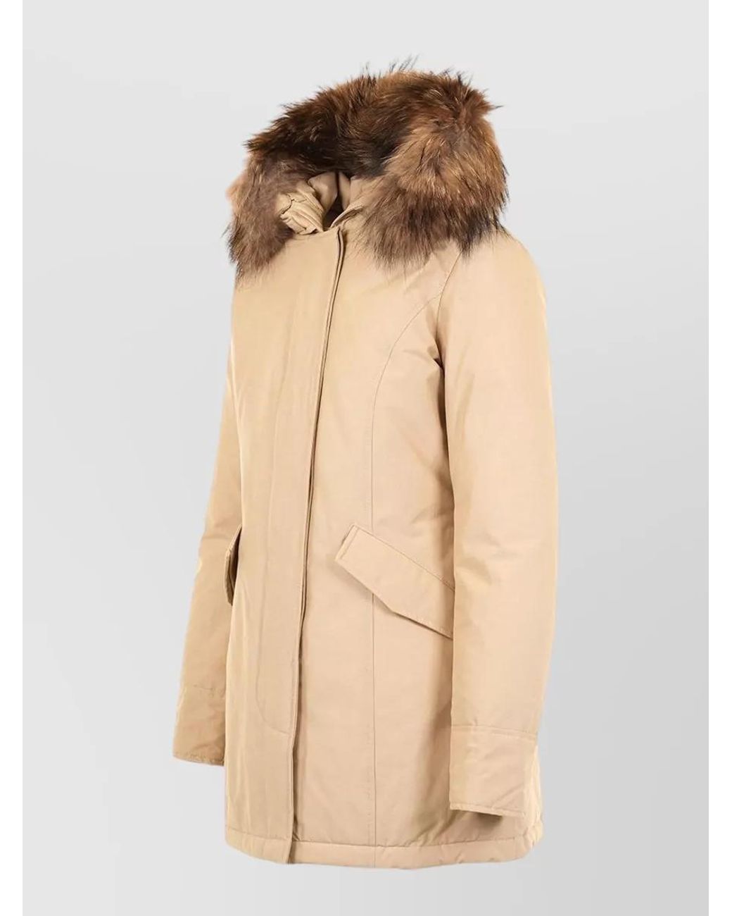 Woolrich Natural Wool Puffer Jacket