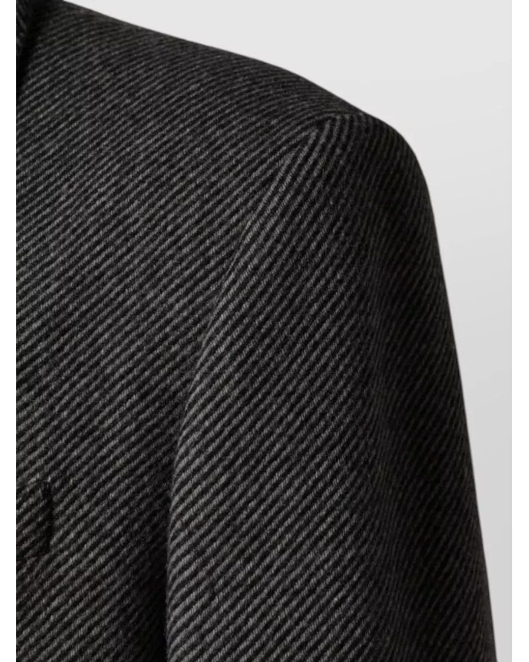 Dolce & Gabbana Gray Single Breasted Coat for men