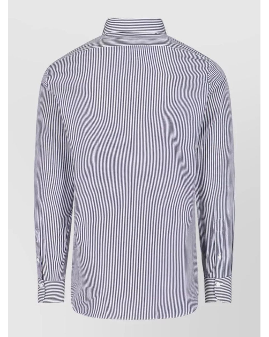 Finamore 1925 Blue Cotton Shirt for men