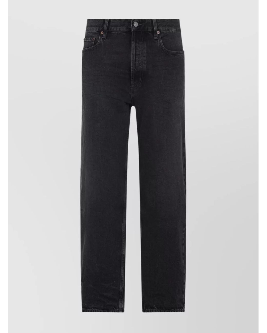 Saint Laurent Blue Denim Mid-Rise Straight-Leg Jeans for men
