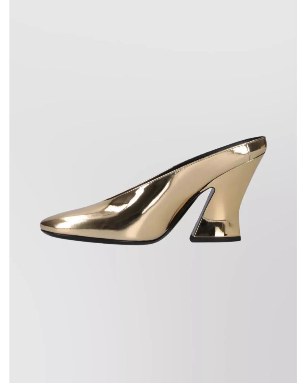 Givenchy Natural Leather Sculpted High-Heel Mules