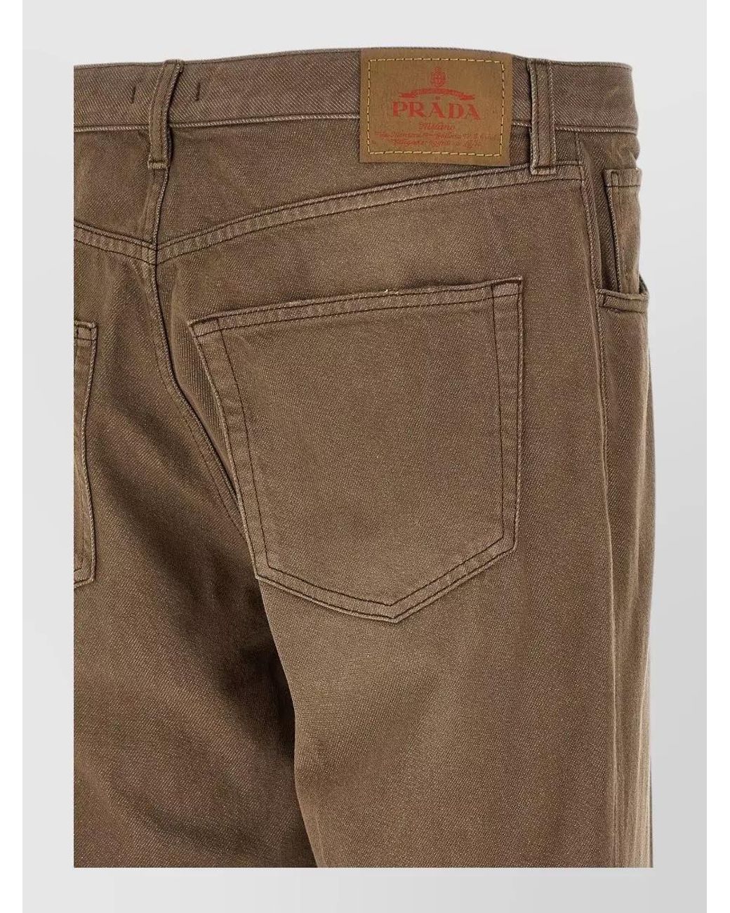 Prada Natural Straight-Leg Jeans for men