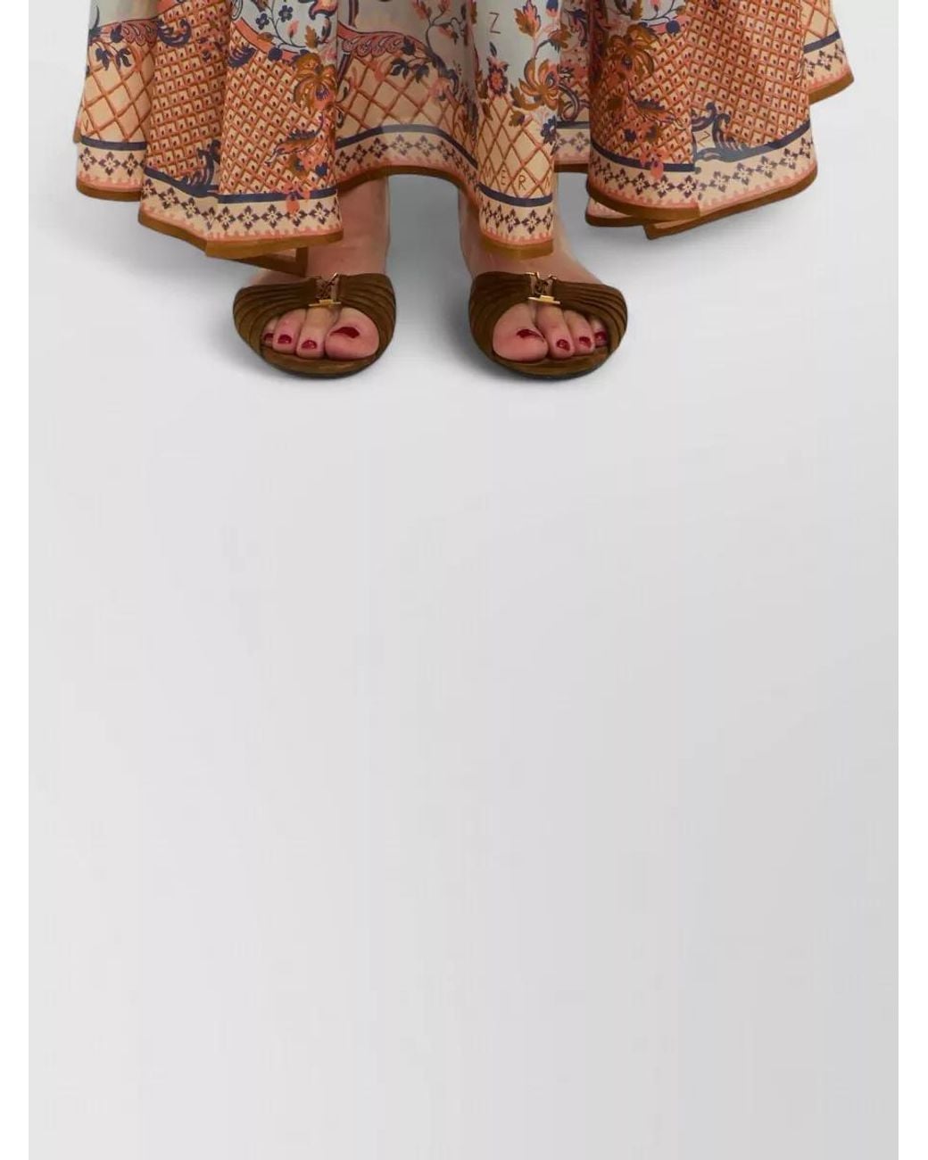 Zimmermann White Silk Paisley-Print Maxi Dress