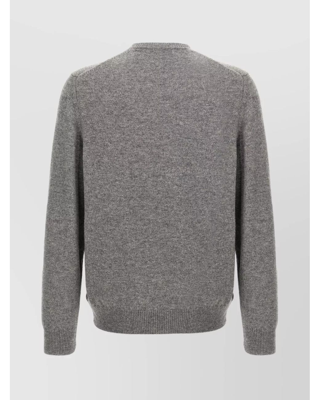 Zanone Gray Virgin Wool Crewneck Jumper for men