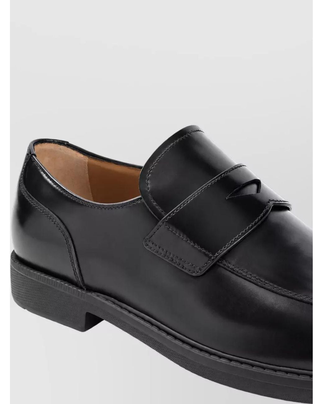 Church's Black Leather Loafers for men