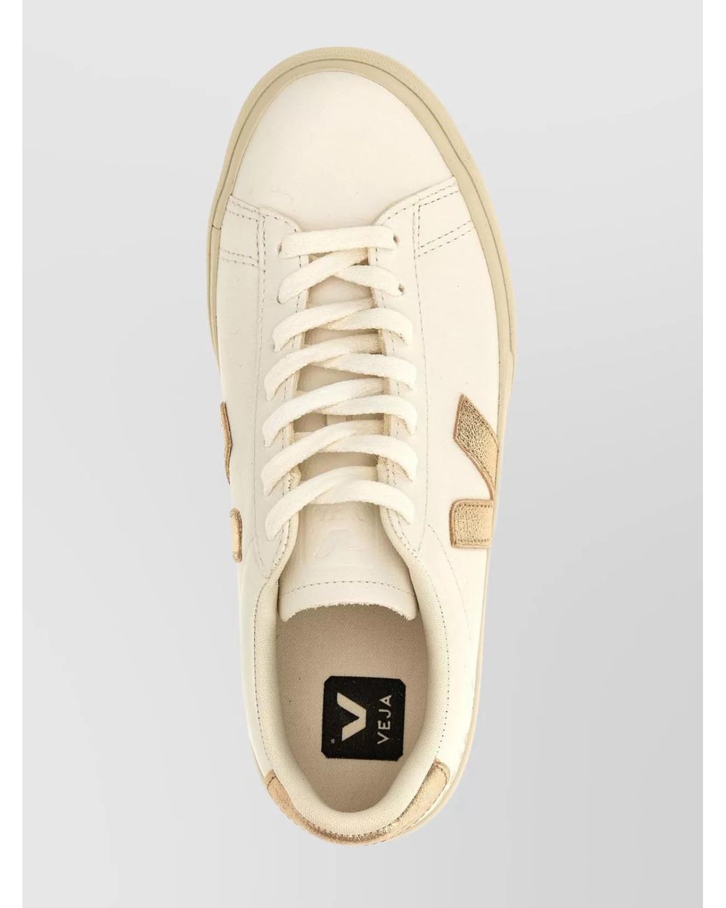 Veja Natural Leather Low-Top Sneakers