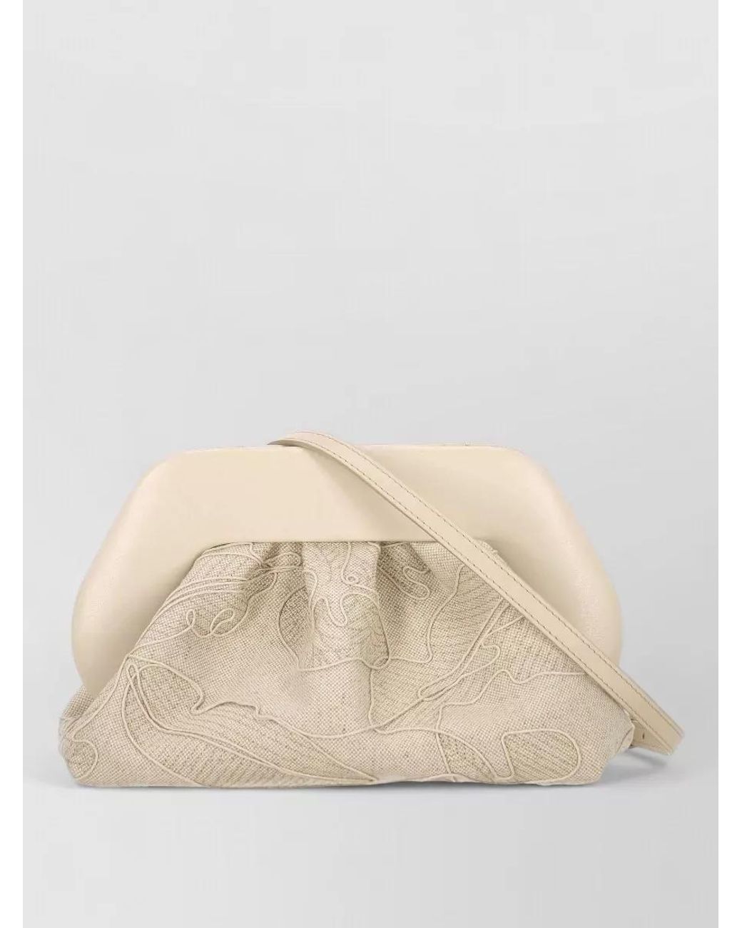 THEMOIRÈ Natural Bios Medium Leather Clutch Bag