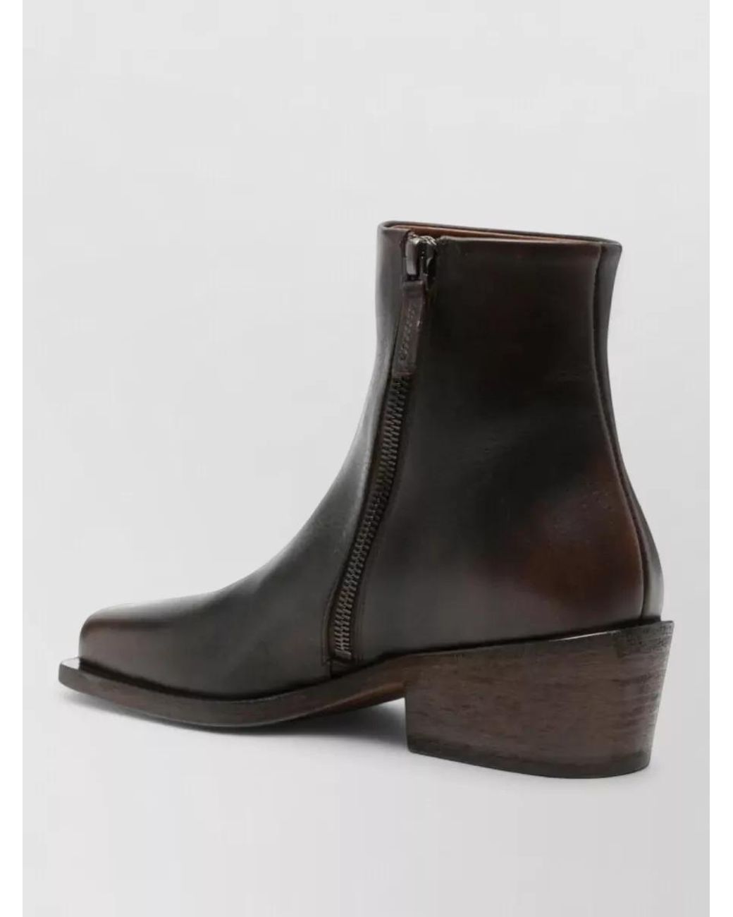 Marsèll Black Leather Lace-Up Ankle Boots