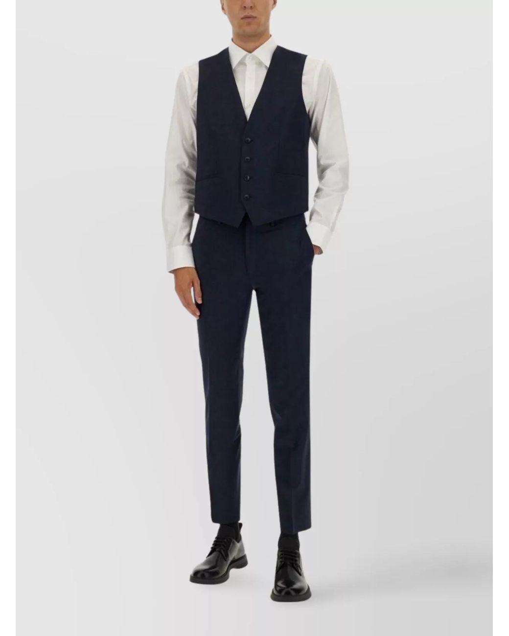 HUGO Blue Slim-Fit Vest for men