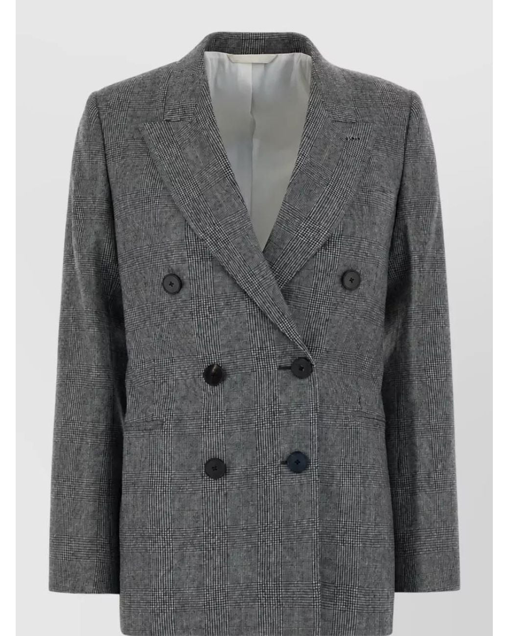 Givenchy Gray Embroidered Wool Blazer