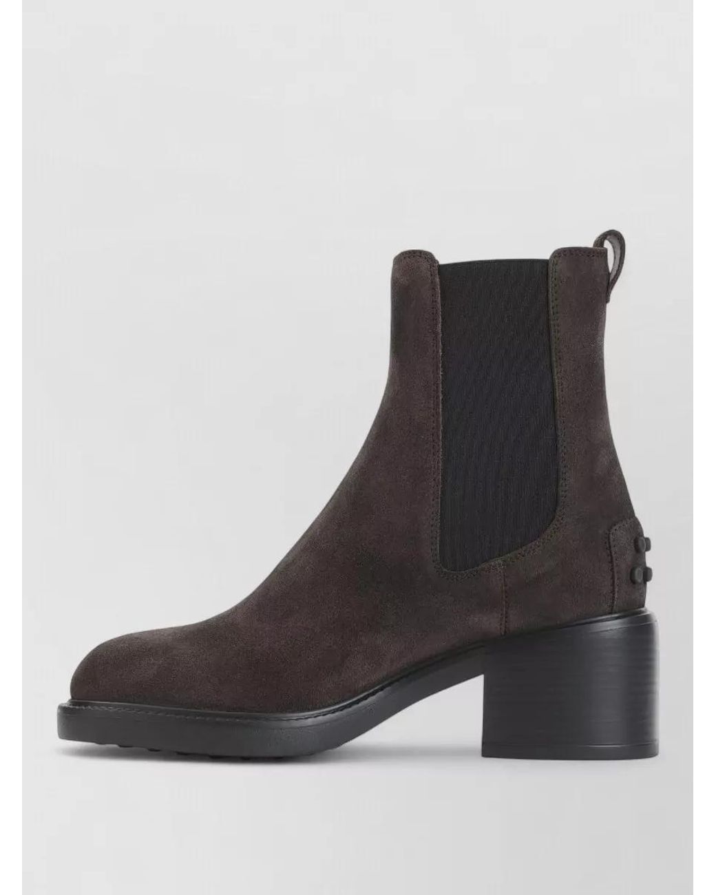 Tod's Black Suede Leather Ankle Boots