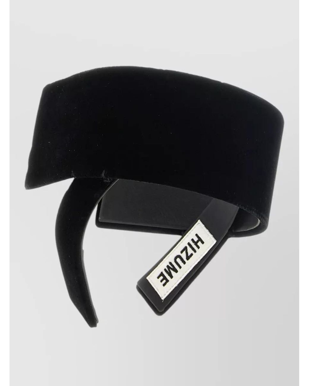 Comme des Garçons Black Velvet-Effect Asymmetric Headband