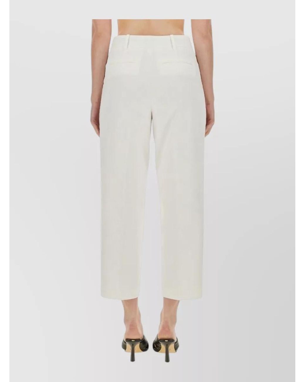 Michael Kors White Cropped Trousers