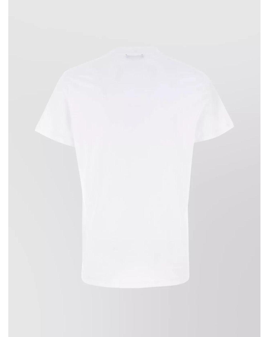 Balmain White Cotton Slim-Fit T-Shirt for men