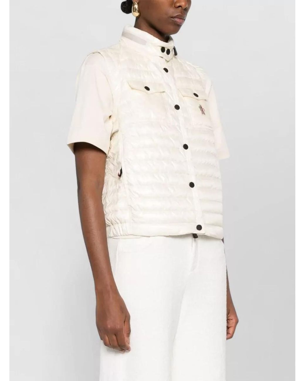 Moncler Natural Down Quilted Gilet