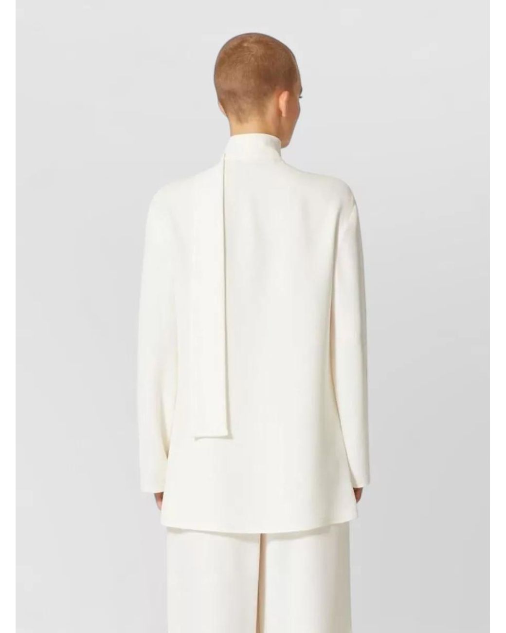 Valentino Garavani White Silk Blouse