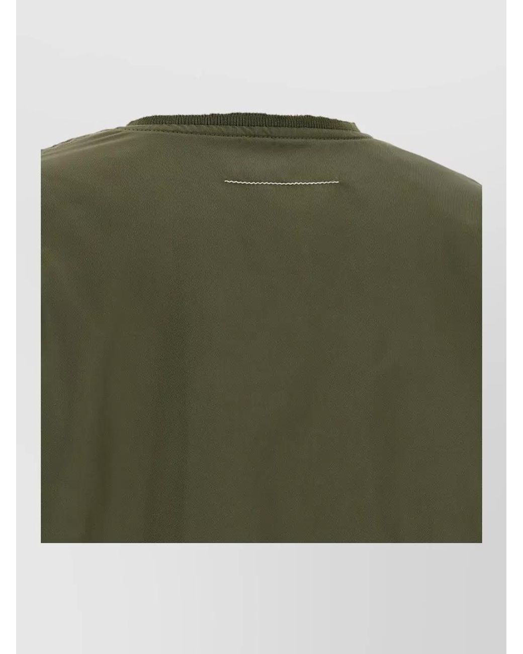 MM6 by Maison Margiela Green Asymmetric Hem Oversized Jacket