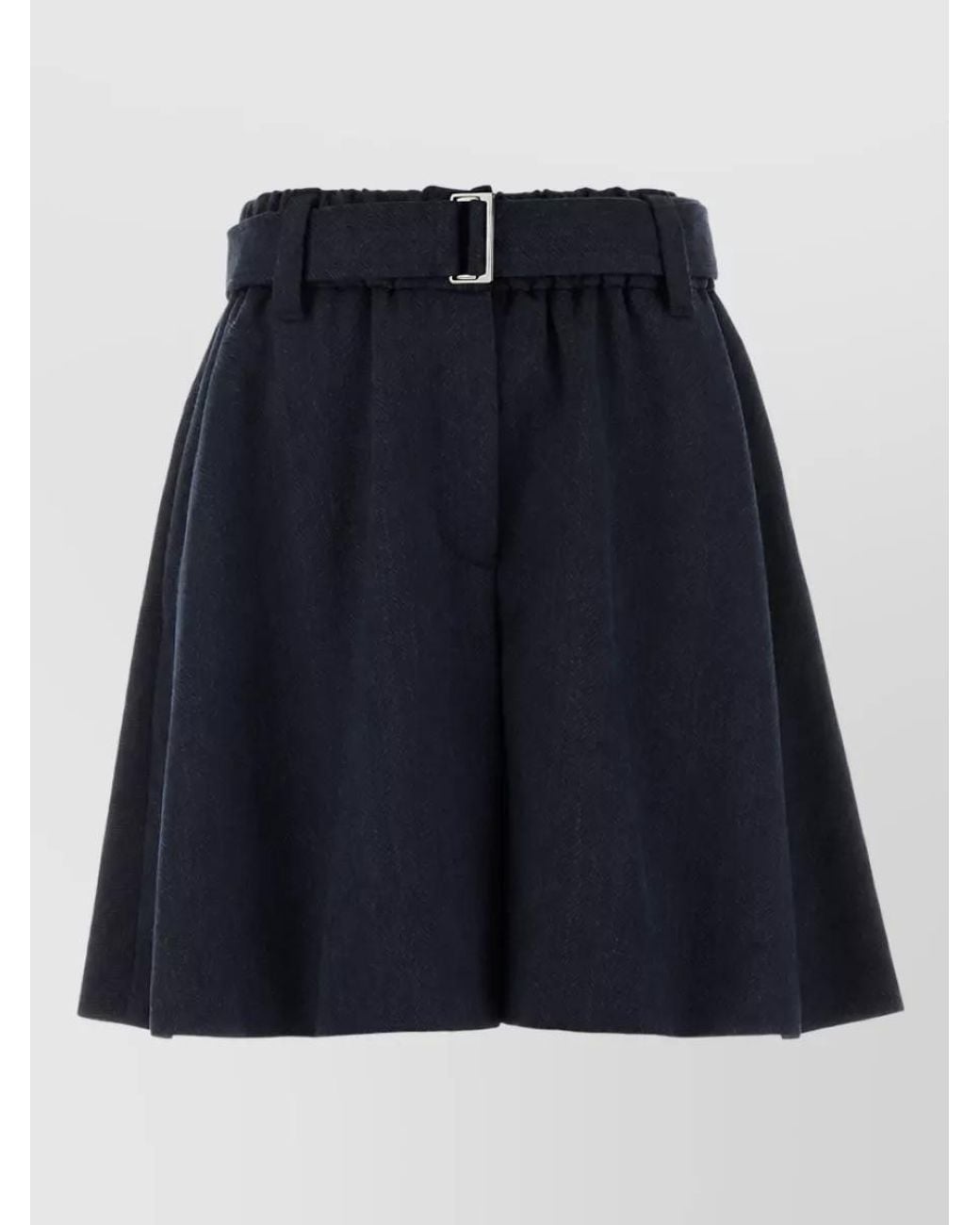 Brunello Cucinelli Blue A-Line Skirt