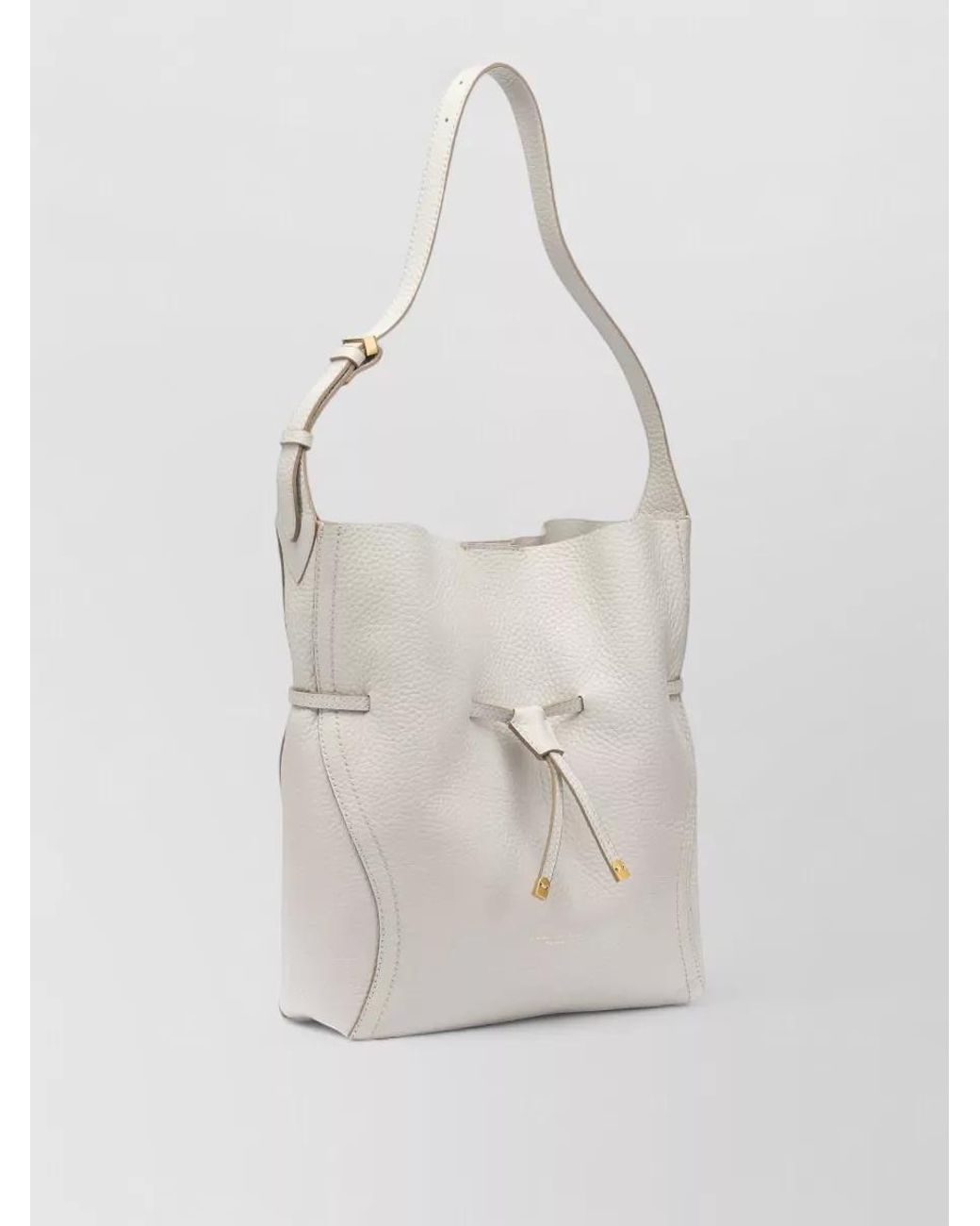 Gianni Chiarini White Leather Shoulder Bag