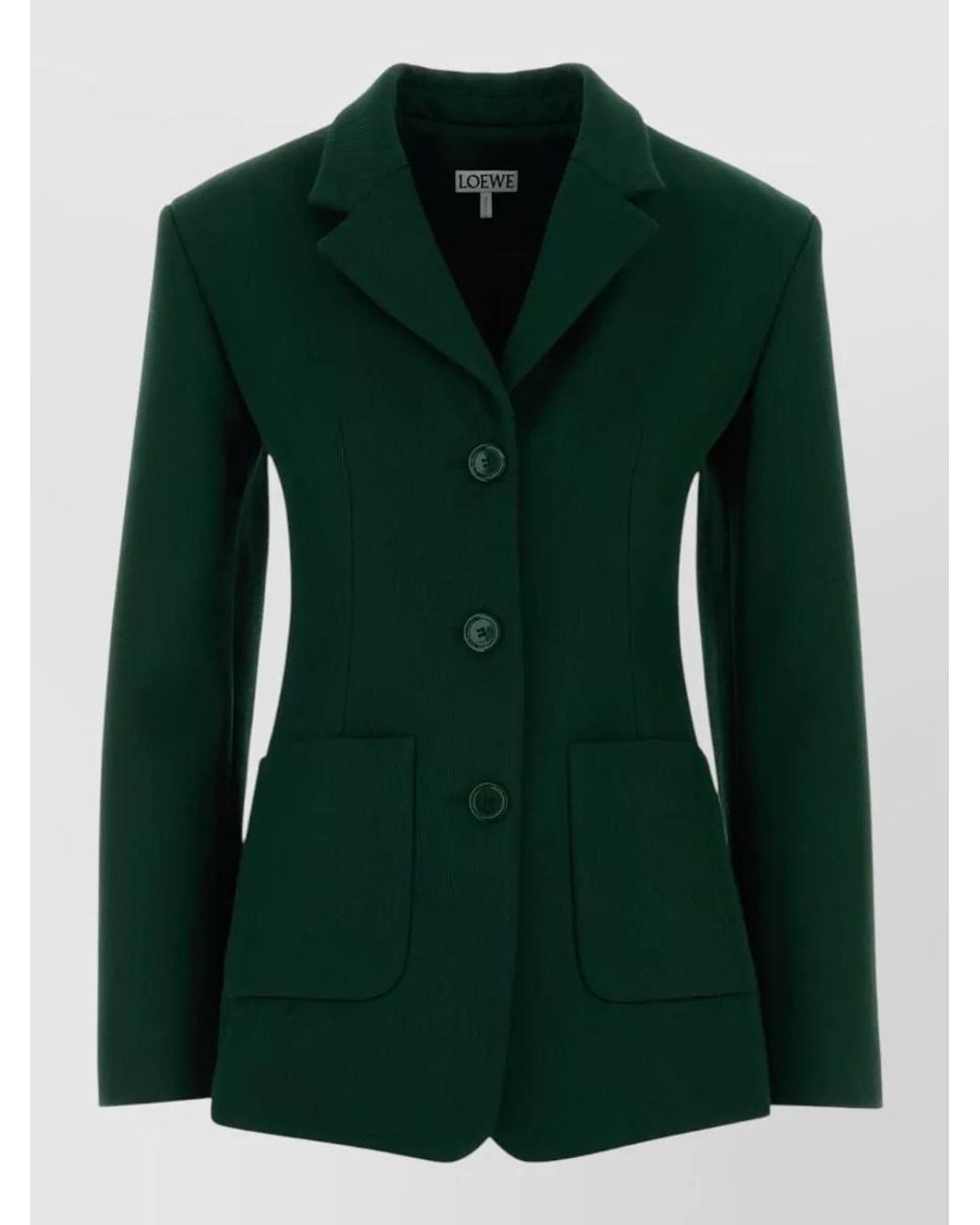Loewe Green Silk Blend Blazer