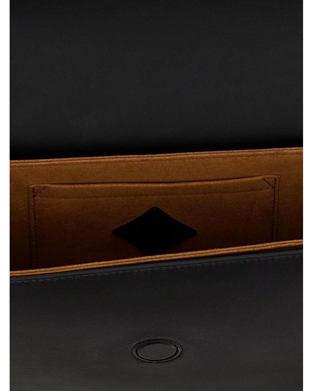 MCM Black Small Leather Crossbody Bag