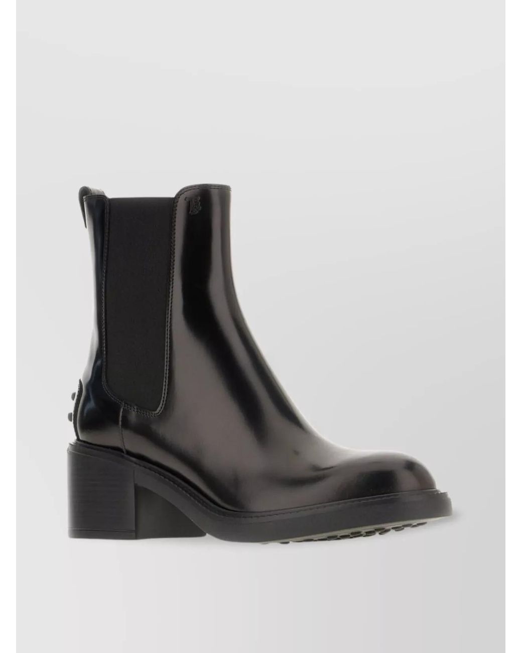 Tod's Black Leather Chelsea Ankle Boots