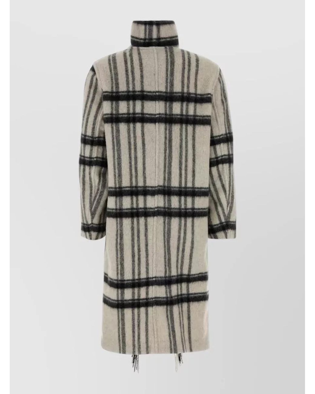 Isabel Marant Gray Embroidered Wool Coat