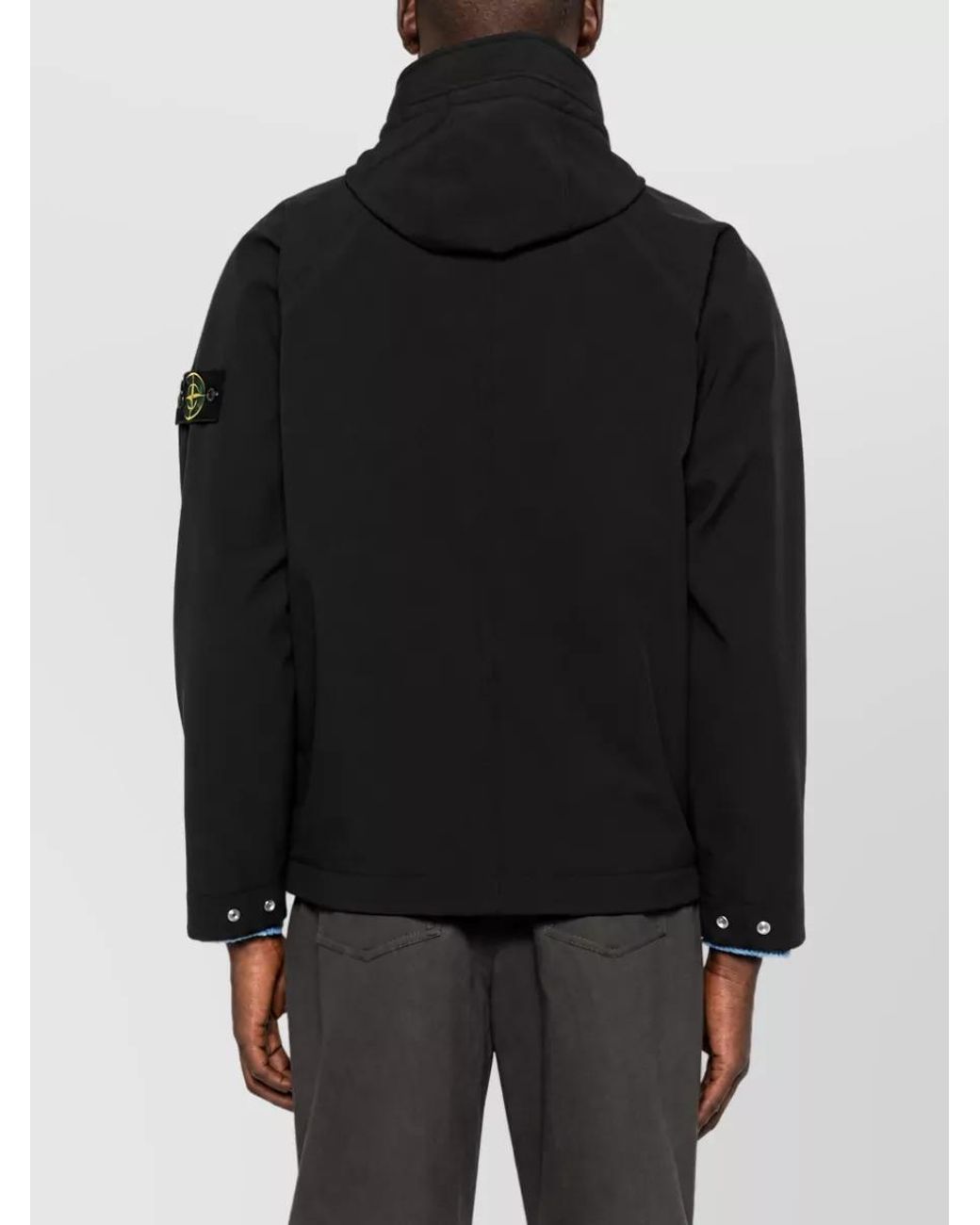 Stone Island Black Padded Bomber Jacket for men
