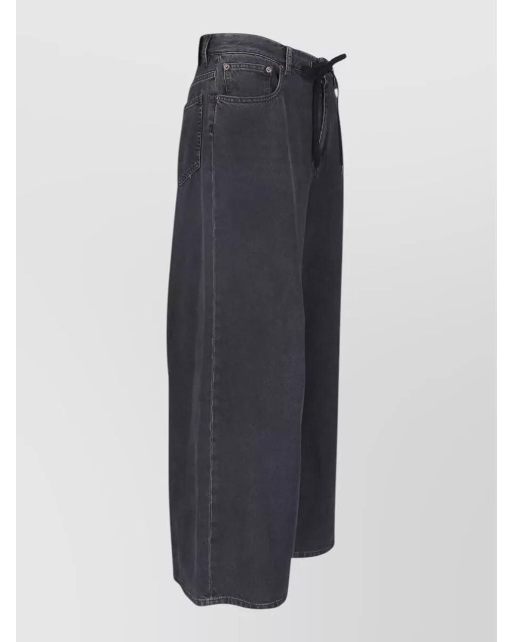 MM6 by Maison Margiela Blue Straight-Leg Low-Rise Denim Jeans