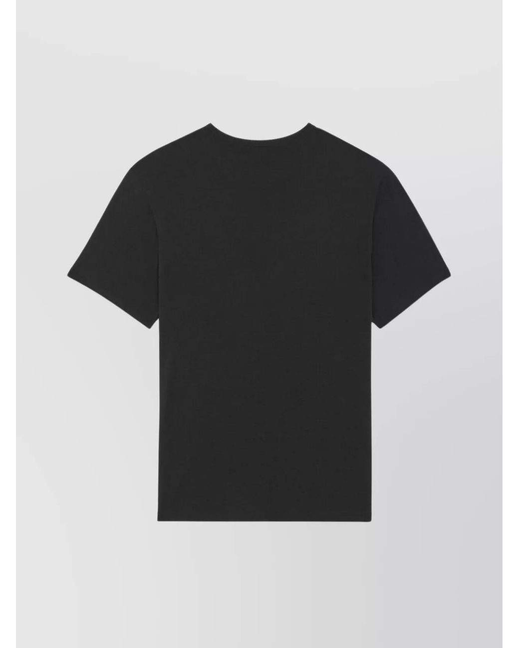 Saint Laurent Black Semi-Sheer Crew-Neck Short-Sleeve T-Shirt for men