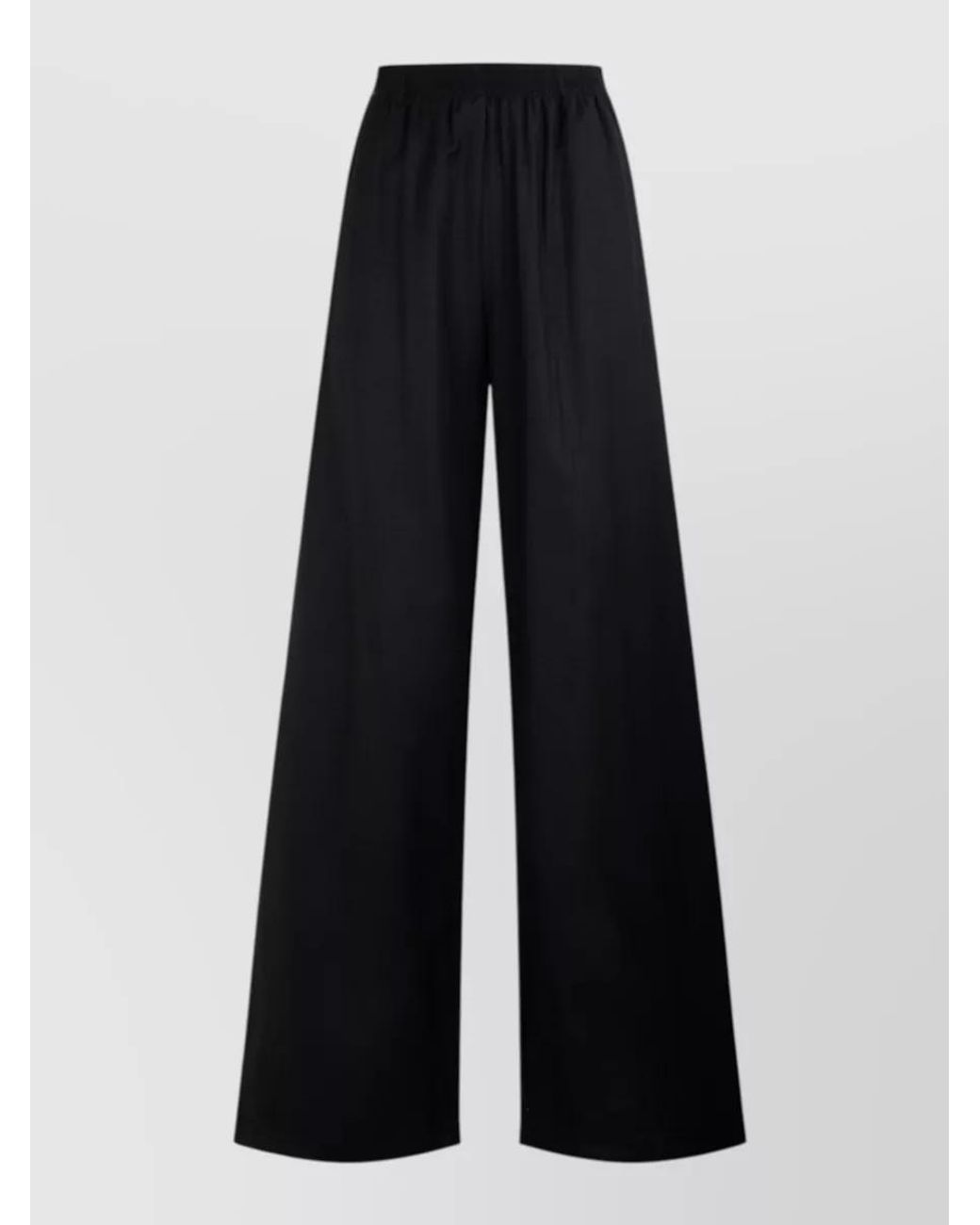 Fabiana Filippi Blue Wool Silk Cashmere Wide Leg Trousers