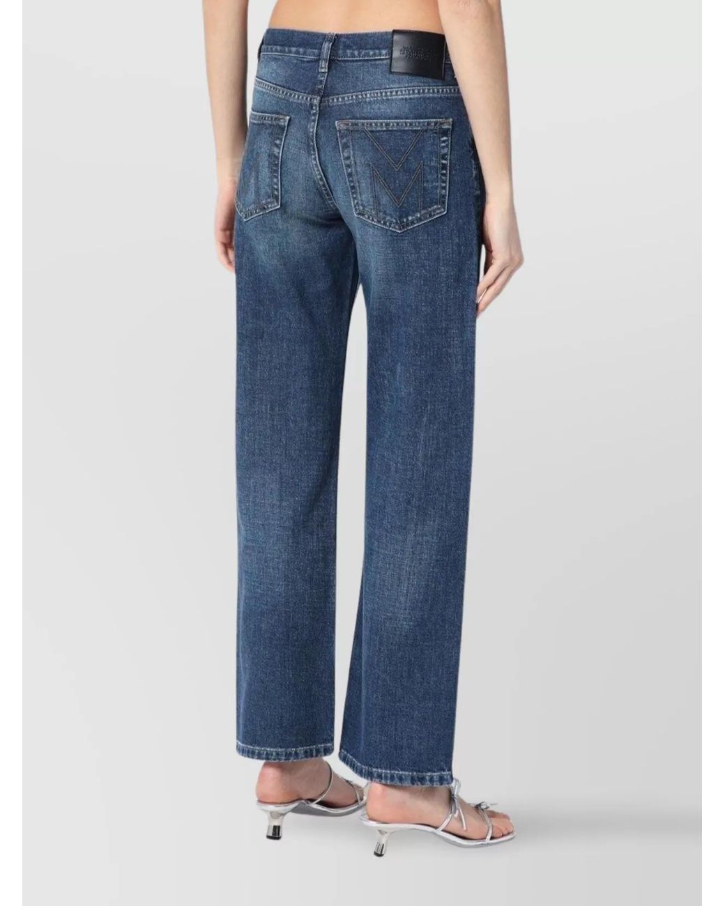 Marc Jacobs Blue Denim Straight-Leg Jeans