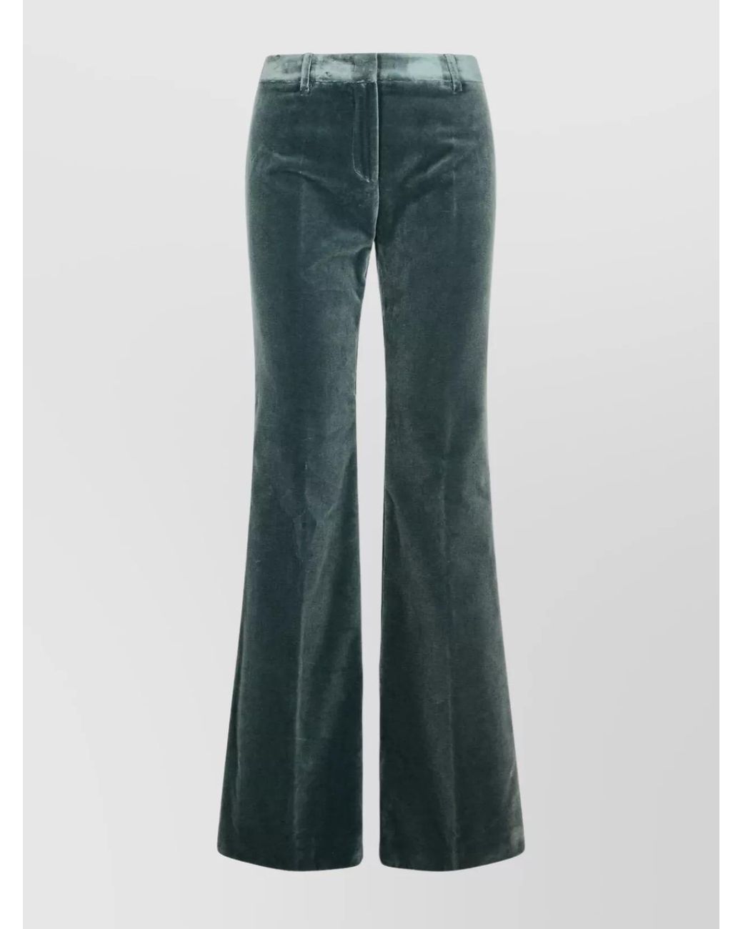 Etro Green Velvet Flared Trousers