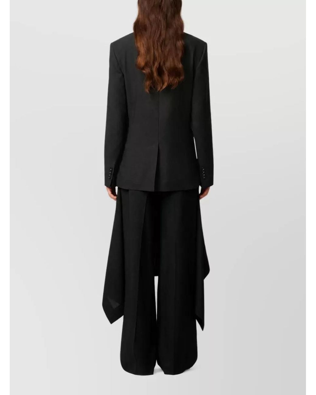 AMI Black Virgin Wool Double-Breasted Suit Jacket