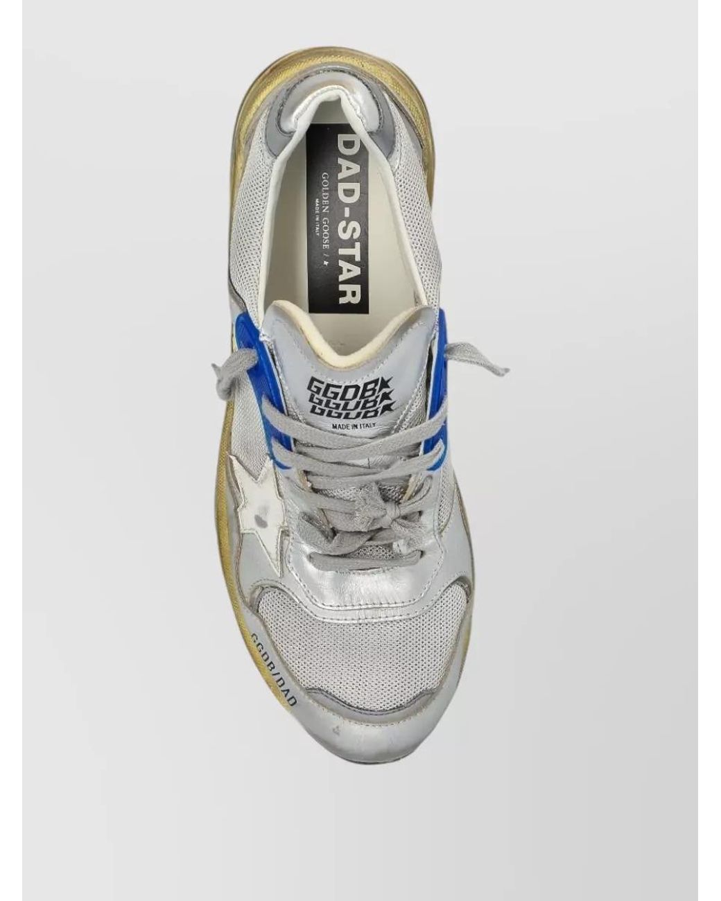 Golden Goose Deluxe Brand Blue Leather Low-Top Sneakers for men