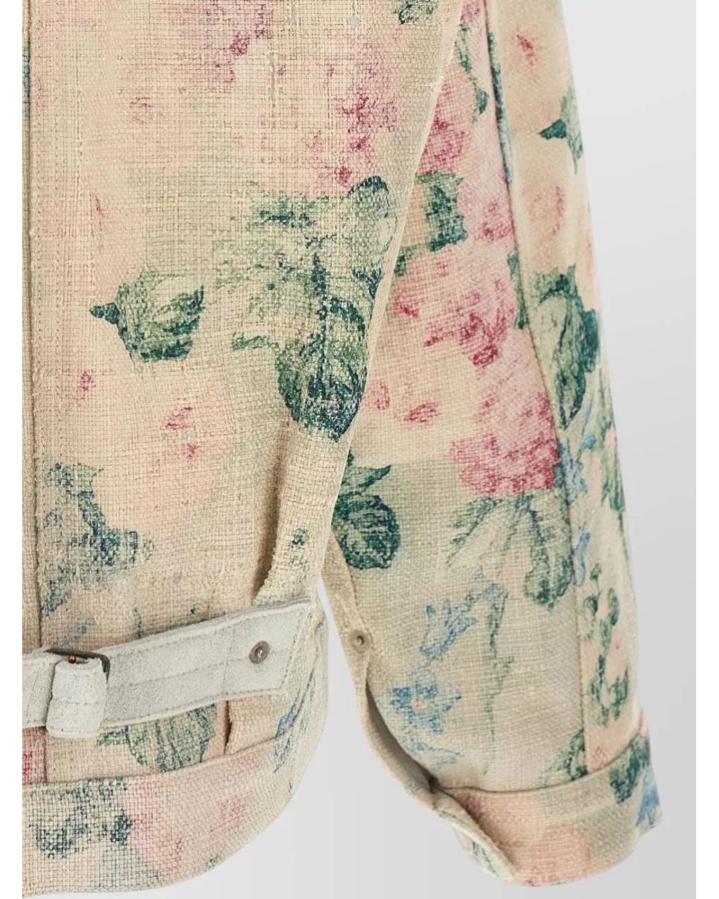 Junya Watanabe Natural Levi's Denim Jacket Floral Pattern Strap for men