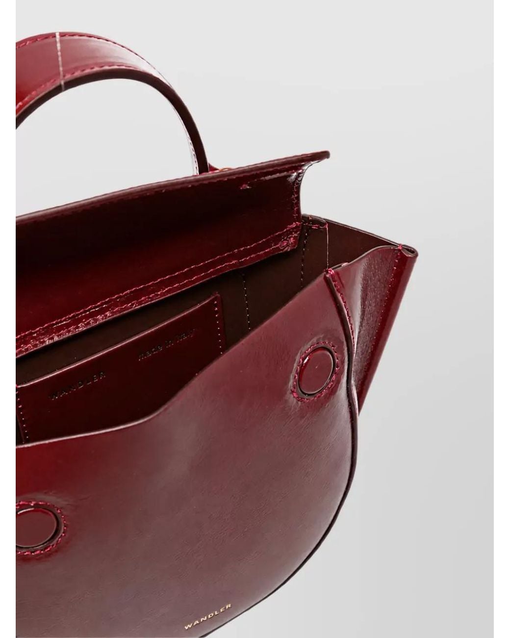 Wandler Red Hortensia Small Leather Mini Bag