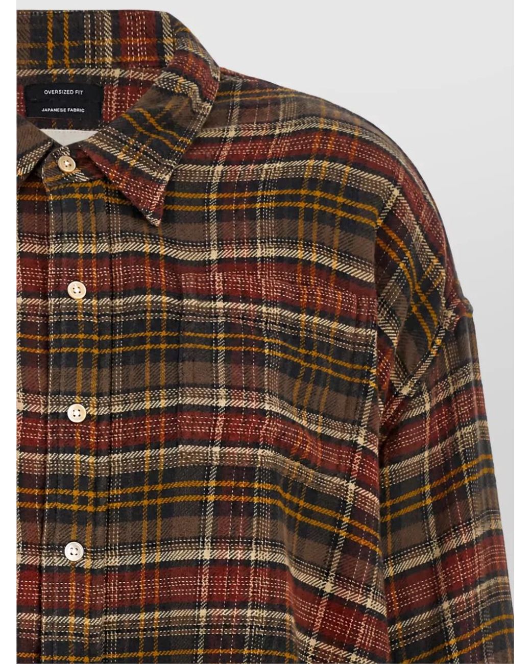 R13 Brown Checked Shirt