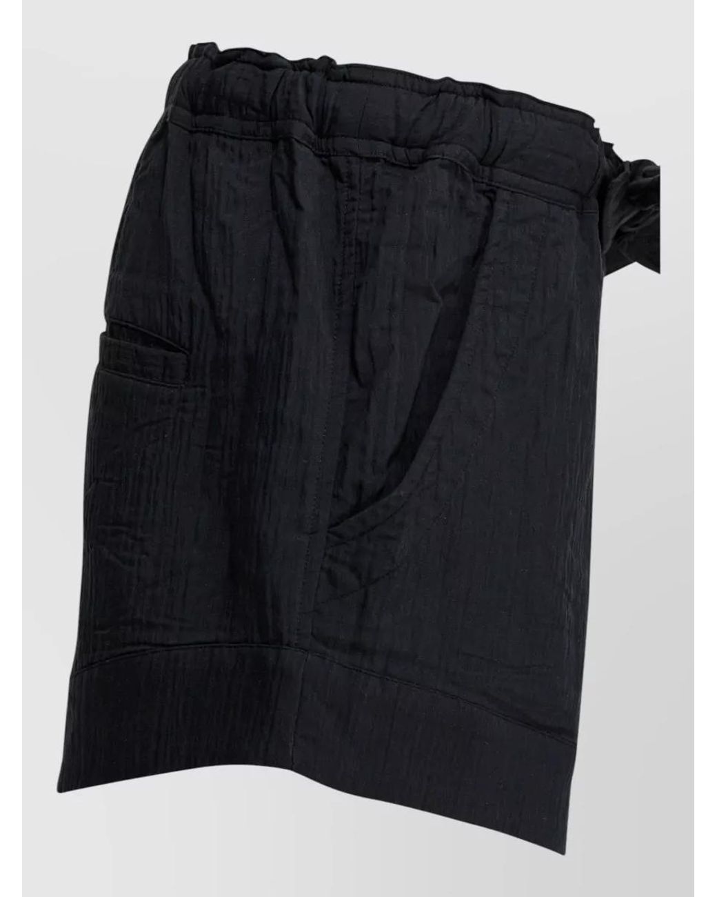 Isabel Marant Black Lace-Up Short Shorts