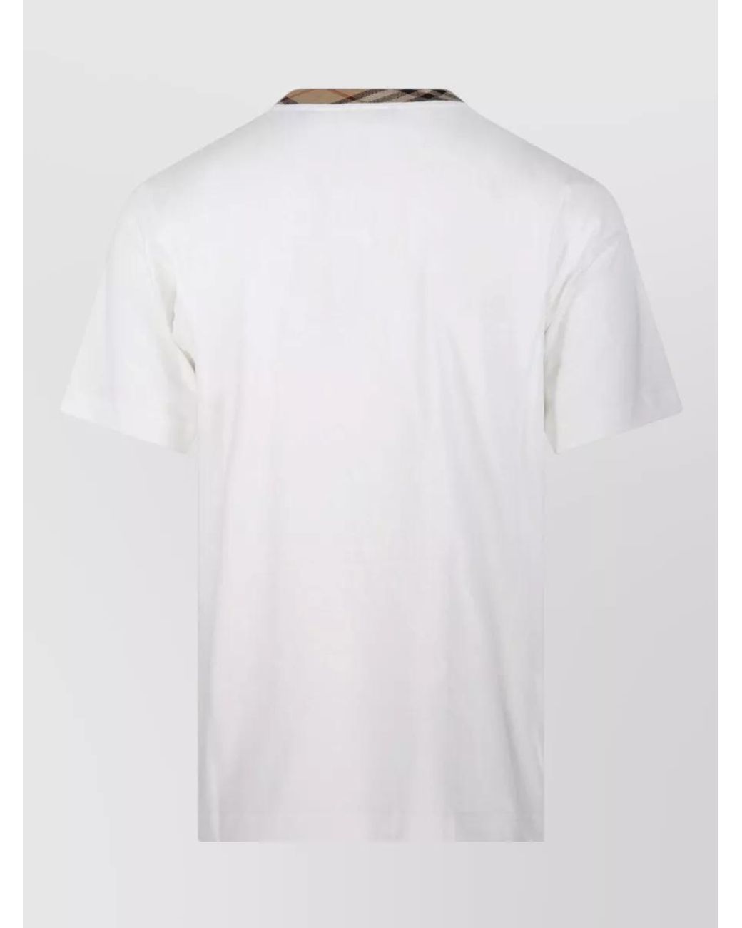 Burberry White Cotton Relaxed-Fit Crew-Neck T-Shirt for men