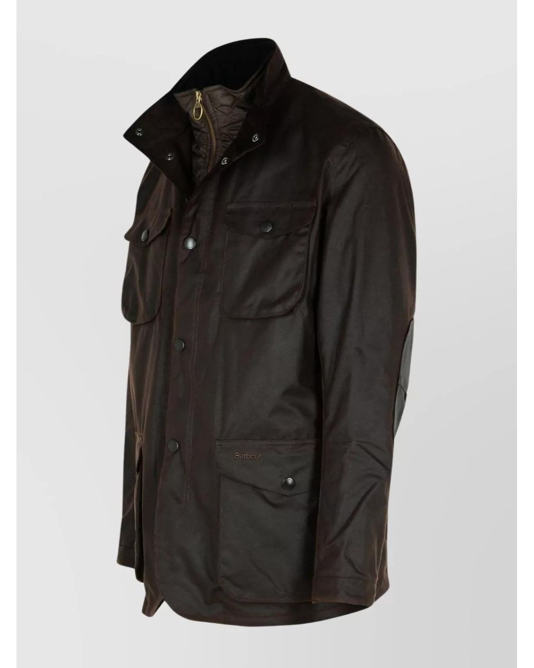 Barbour Black 'Ogston' Waxed Cotton Jacket for men