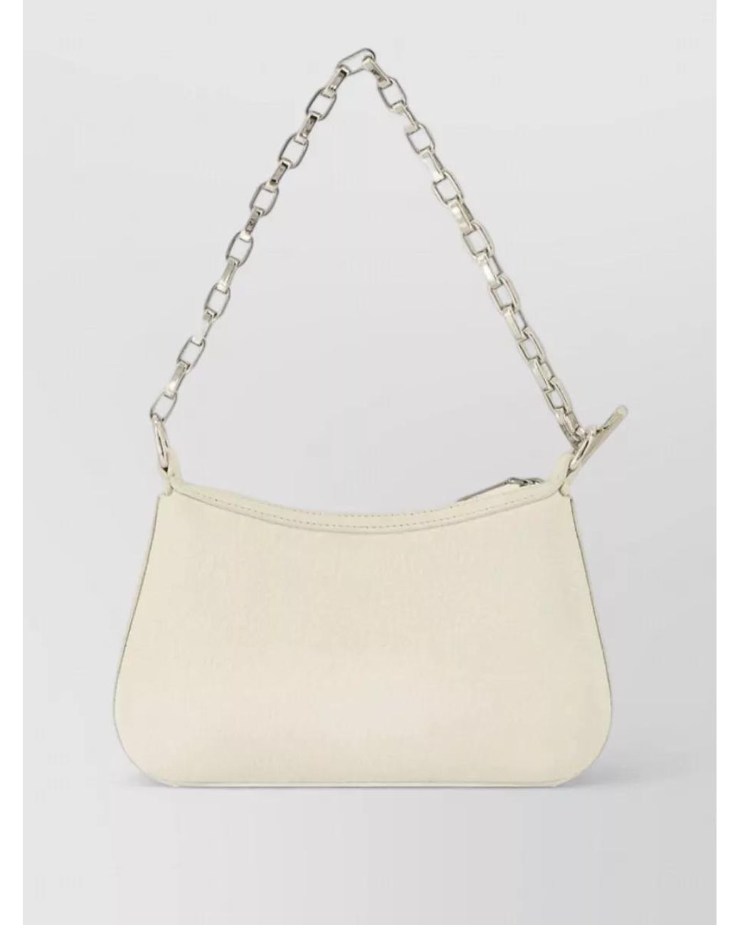 McQueen Natural Mini Leather Clutch Bag