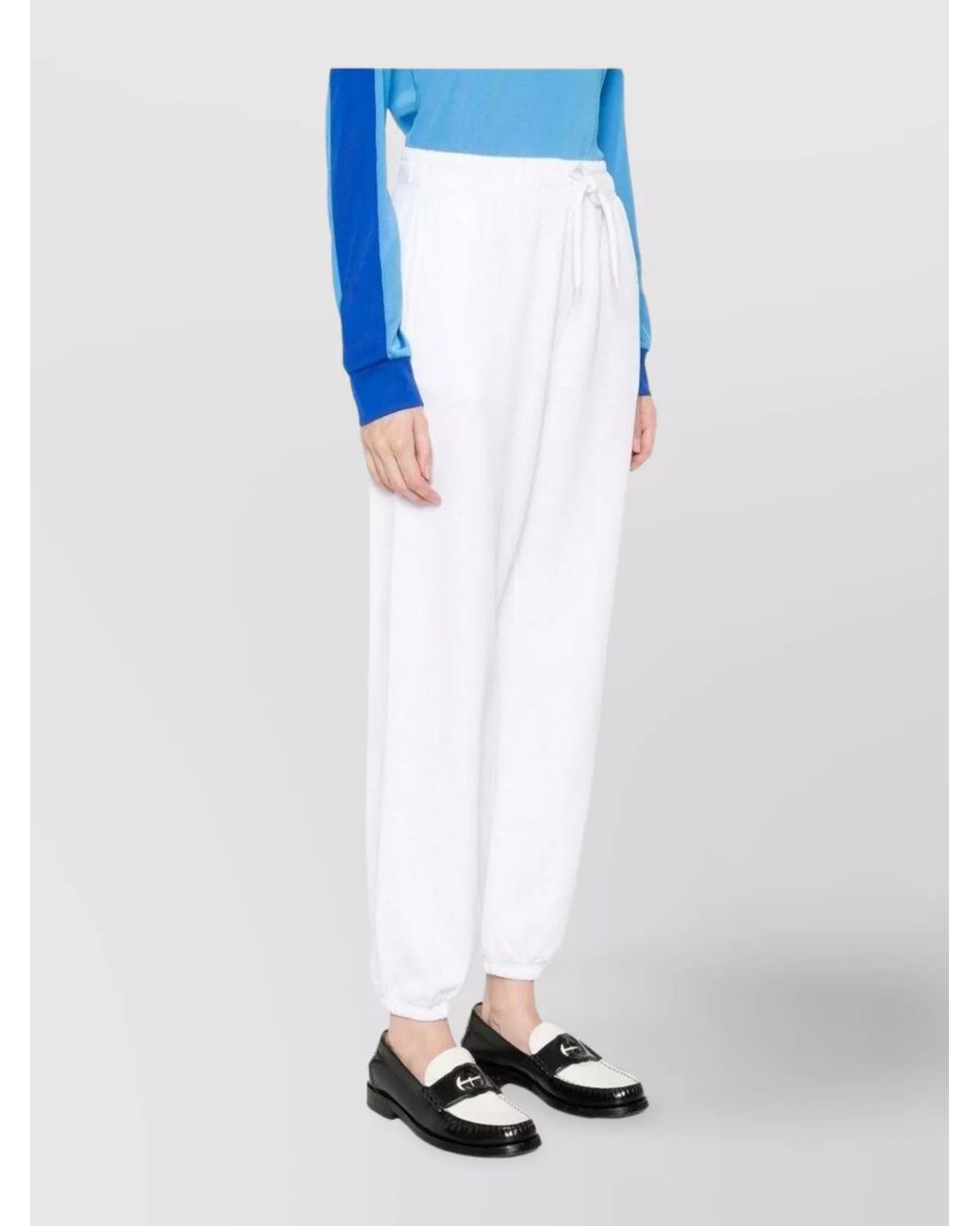 Polo Ralph Lauren White Cotton Track Pants