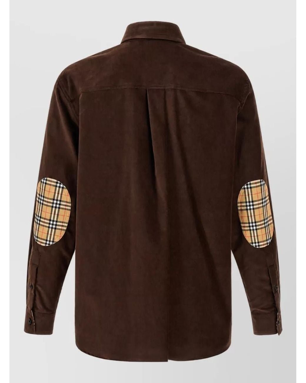 Burberry Brown Corduroy Shirt for men