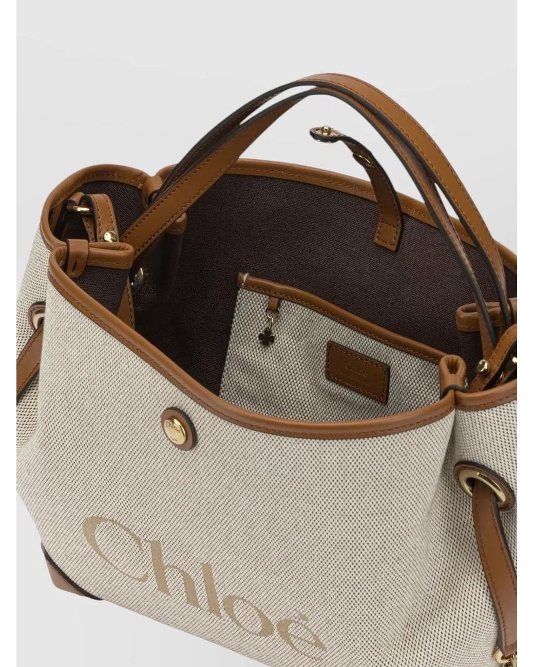 Chloé Multicolor Woody Small Canvas Tote Bag