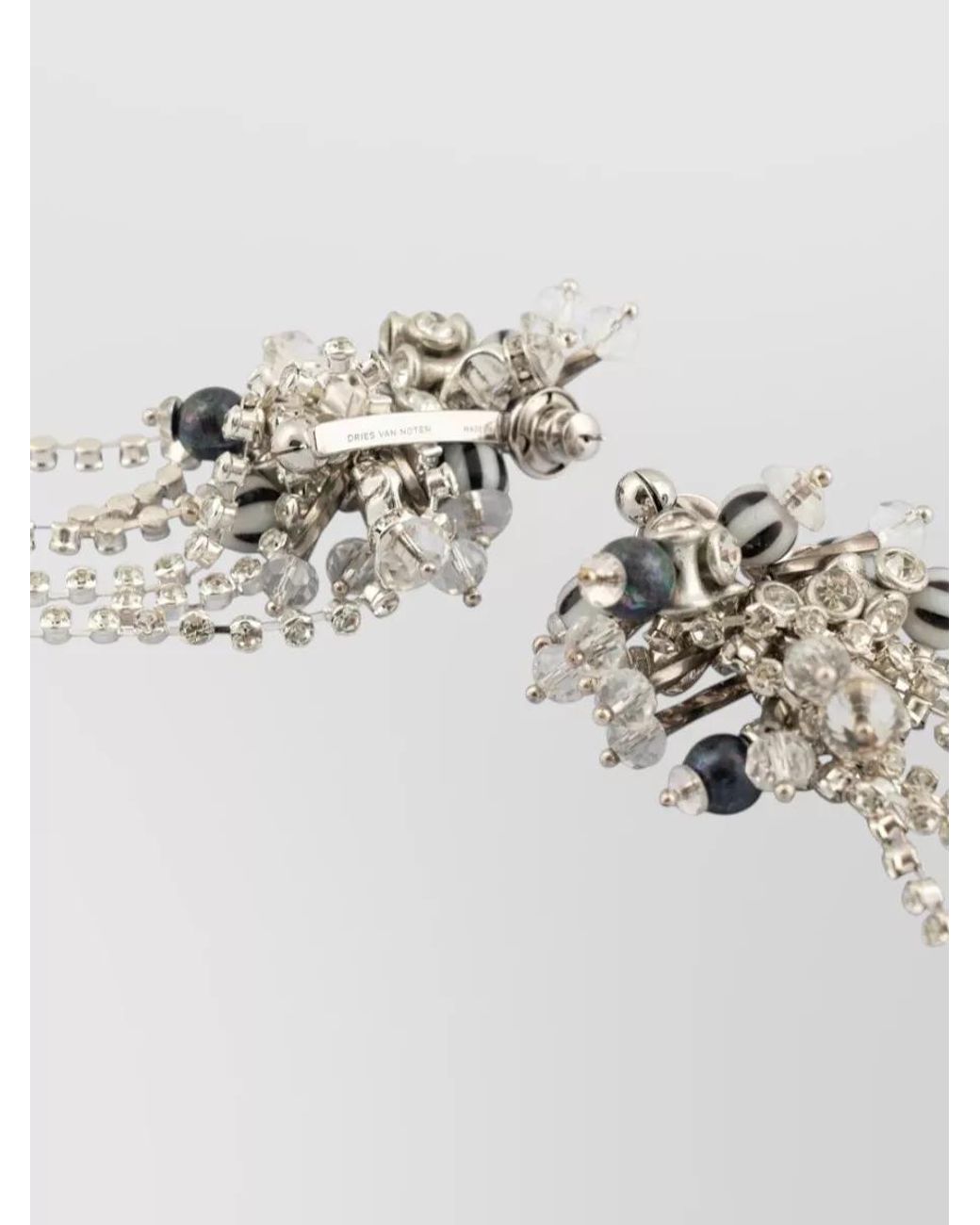 Dries Van Noten Multicolor Embellished Earrings