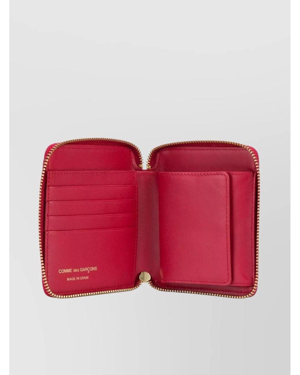 Comme des Garçons Pink Leather Zip-Around Purse